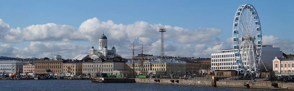 panoramic view of Helsinki's cityscape