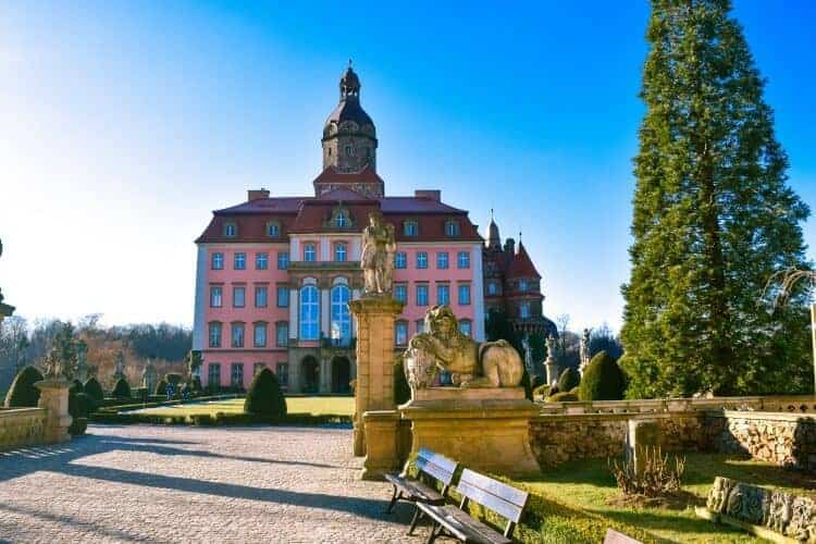 Ksiaz Castle in the Owl Mountains of Poland
