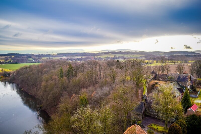 Hotel Czocha Castle in Poland Hotel Czocha Castle is one of the most amazing places to stay in Poland. The views from the turrets are stunning