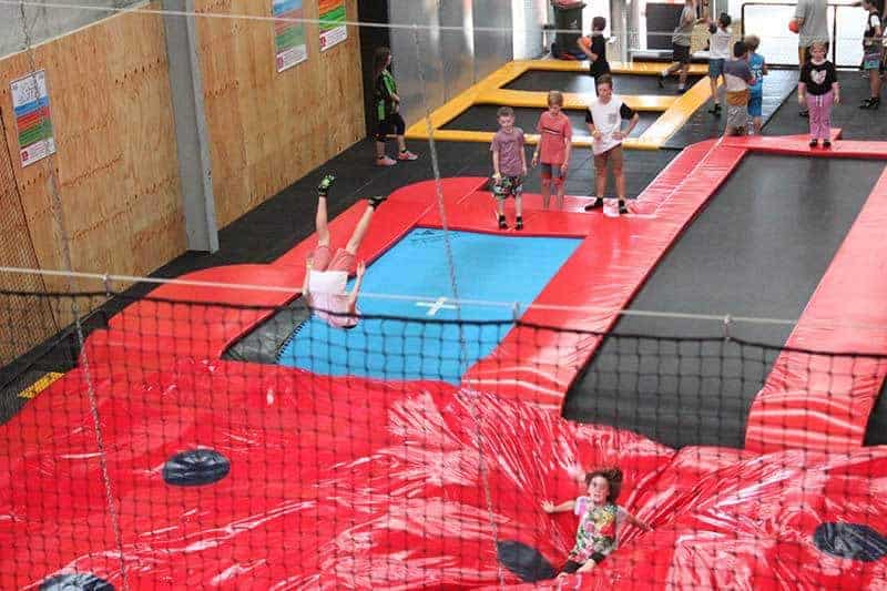 Having fun on the trampoline at jump and climb traralgon Image courtesy of Jump and climb website