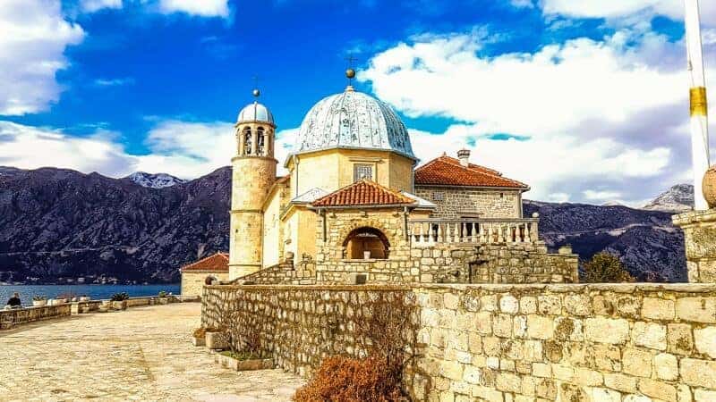 The Island church in Kotor Bay