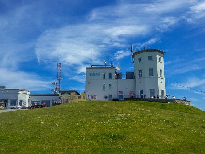 Exploring the Great Orme summit is one of the many things to do in Llandudno. You can see a restuarant and play areas for the kids
