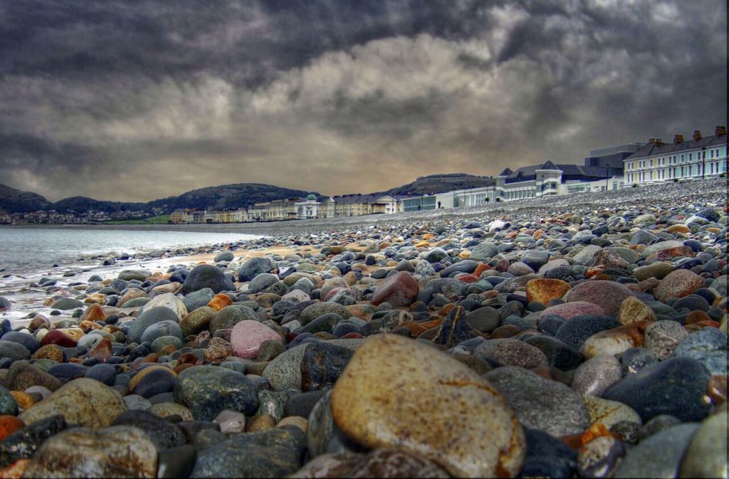 Llandudno beach looking towards the promonade