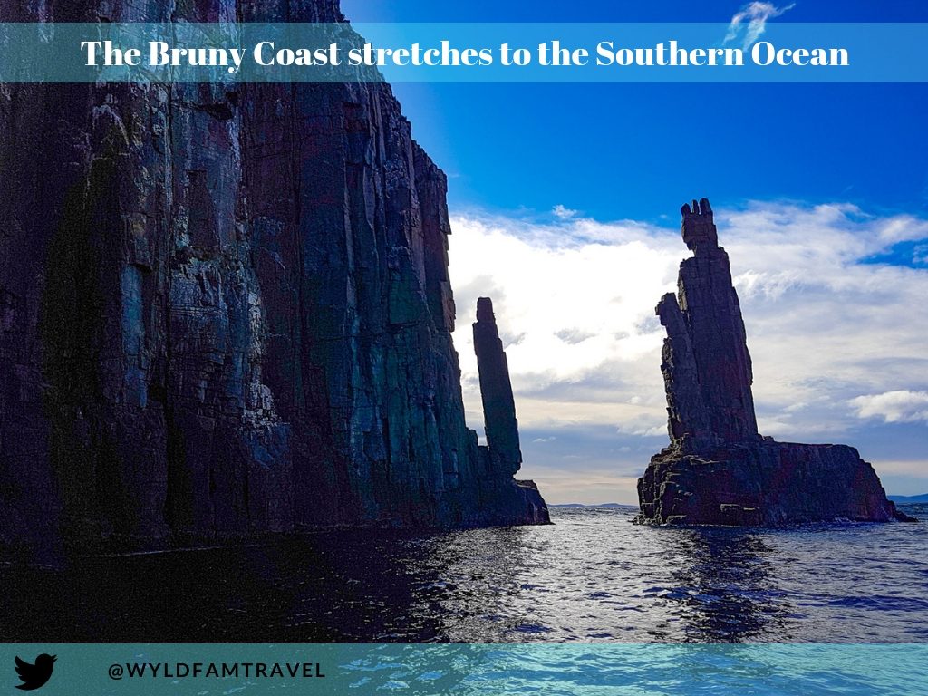 The waters off Bruny Island