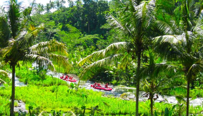 White water rafting near Ubud in Bali