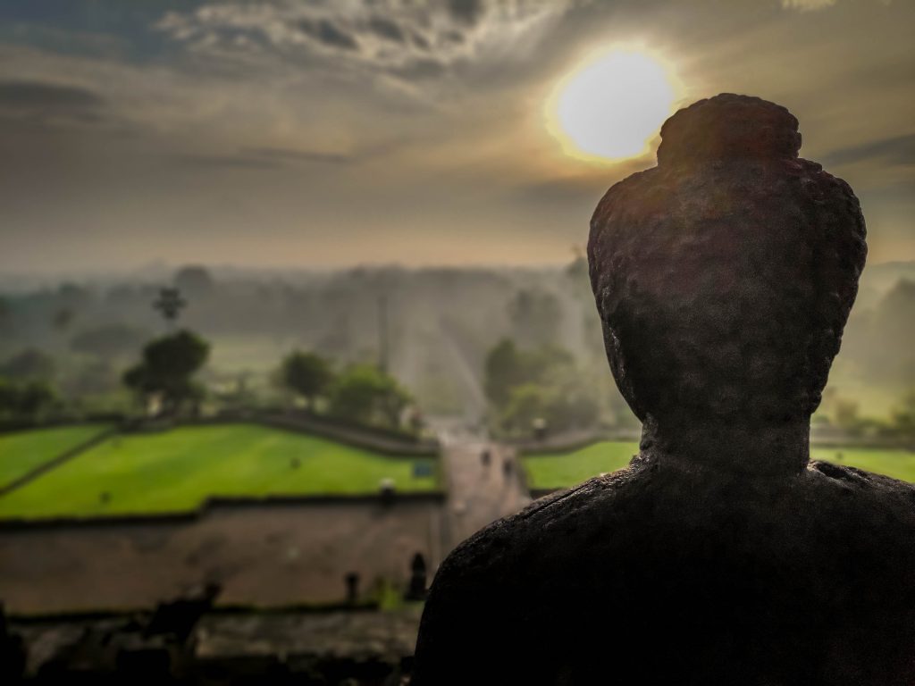 sunrise at Borobudur