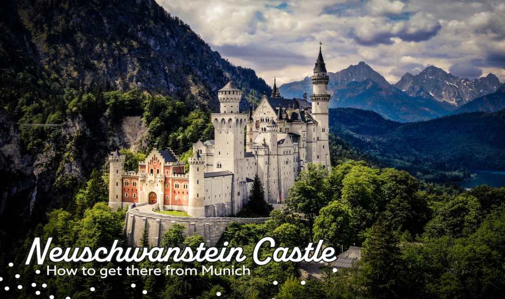 A castle in Germany with the mountains at the back