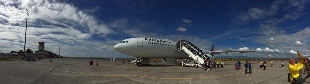 Philippines airline plane on the tarmac