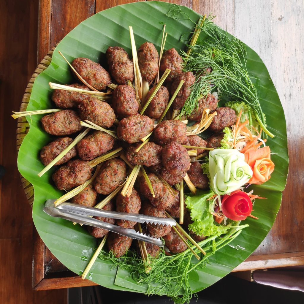 Pork sticks onbaord Shompoo Cruise