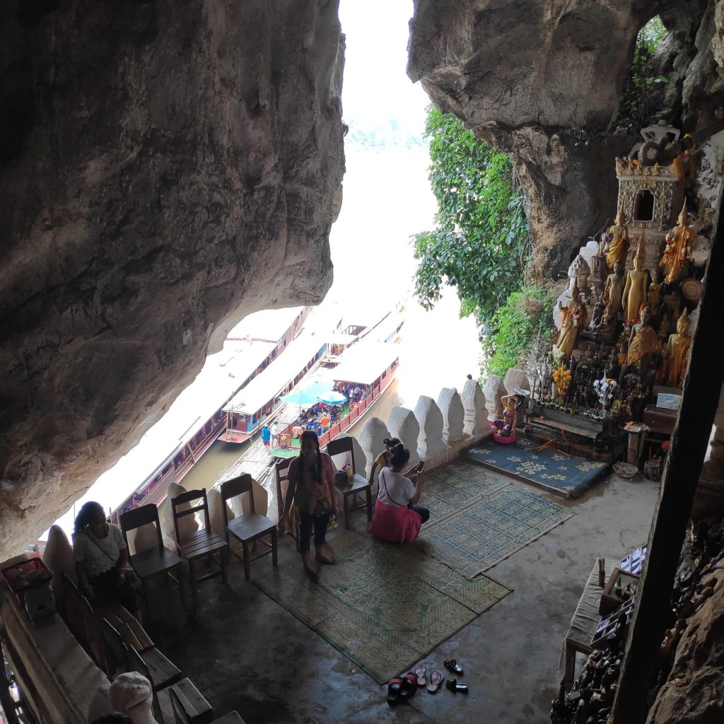 View from inside Pak Ao caves