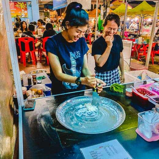 Ice cream at Krabi walking market