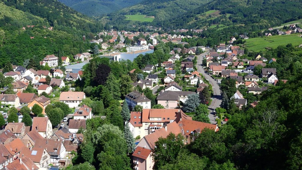 small french village in the Alsace