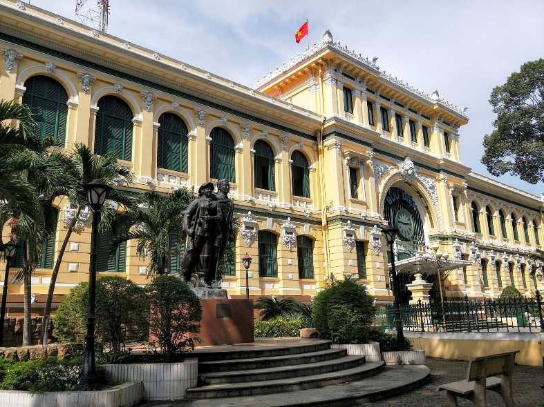 classic European architecture in Ho Chi Minh City