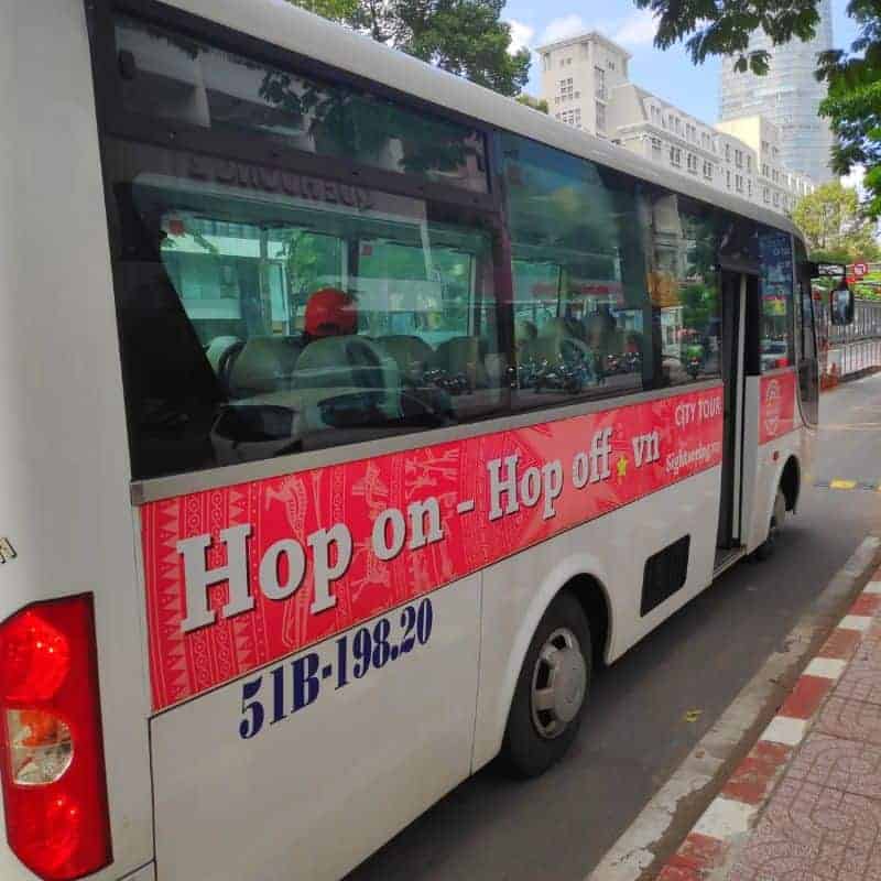 Hop on hop off bus in Ho Chi Minh City