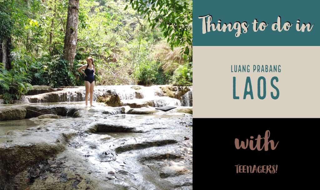 waterfall near Luang Prabang