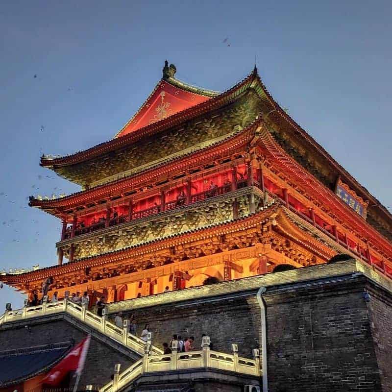 Visiting the bell tower and the drum tower are one of the best things to do in Xi'an