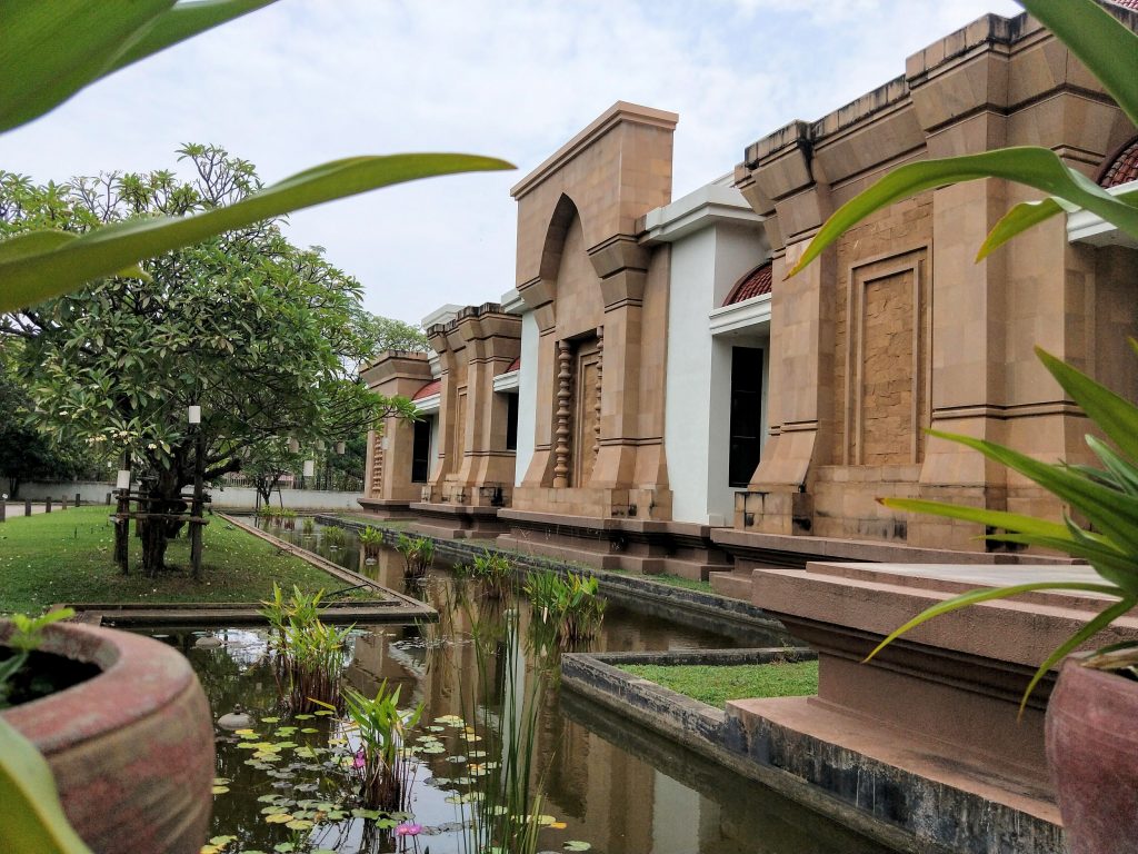 The front of the Angkor National museum in Siem Reap