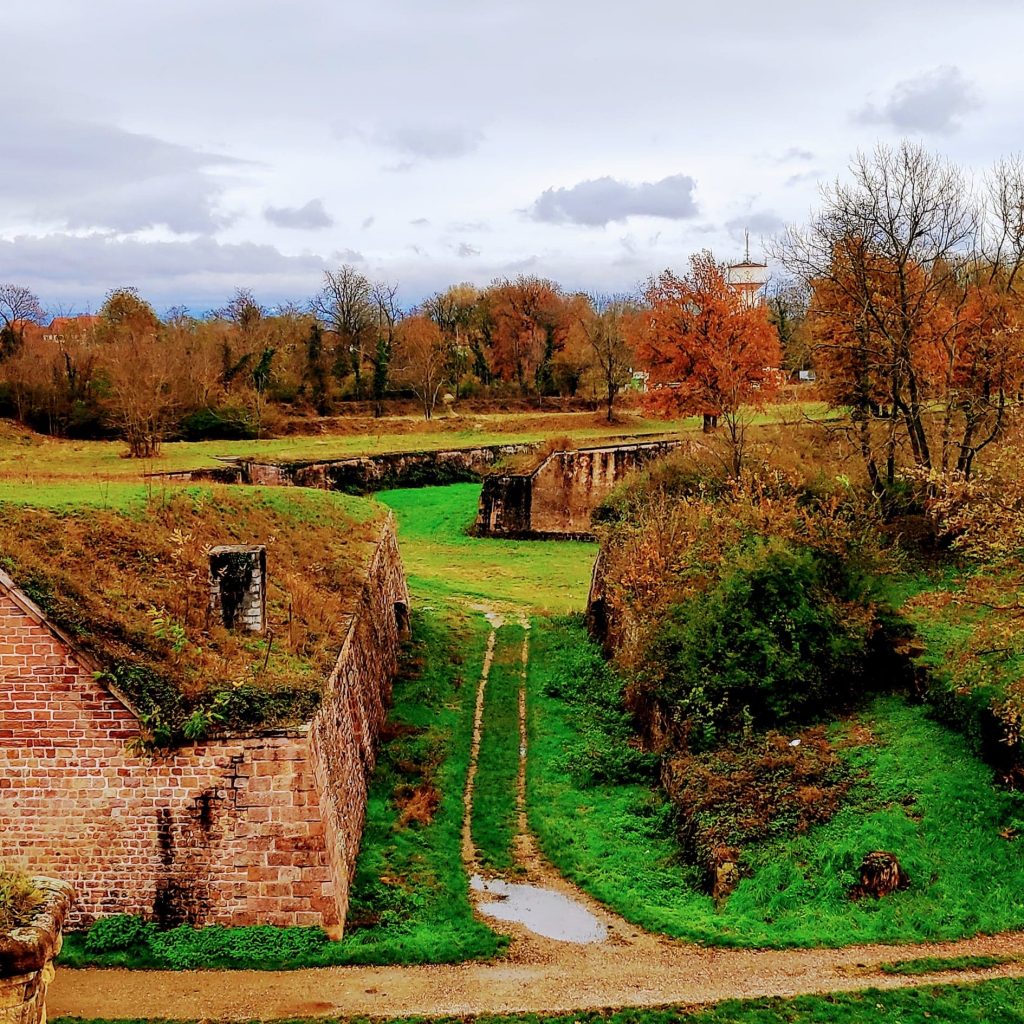 fortifications at small town in France