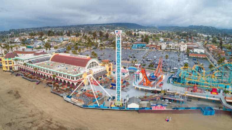 amusement park at Santa Cruz California