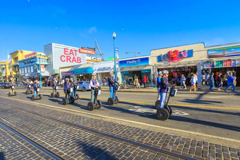a segway tour in San Francisco exploring the sites