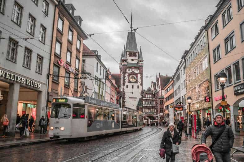 a cold and wet day in Freiburg