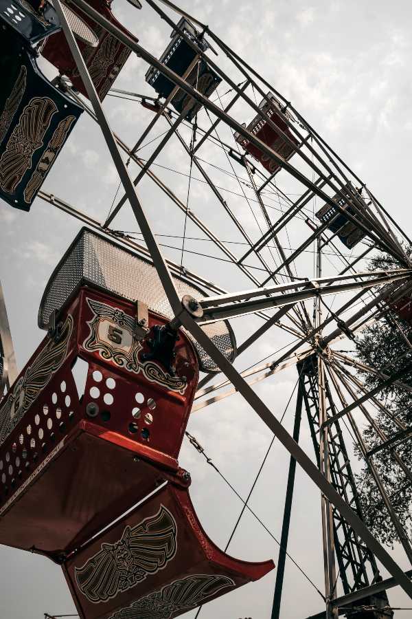 a ferris wheel at Libert Park in Salt Lake City