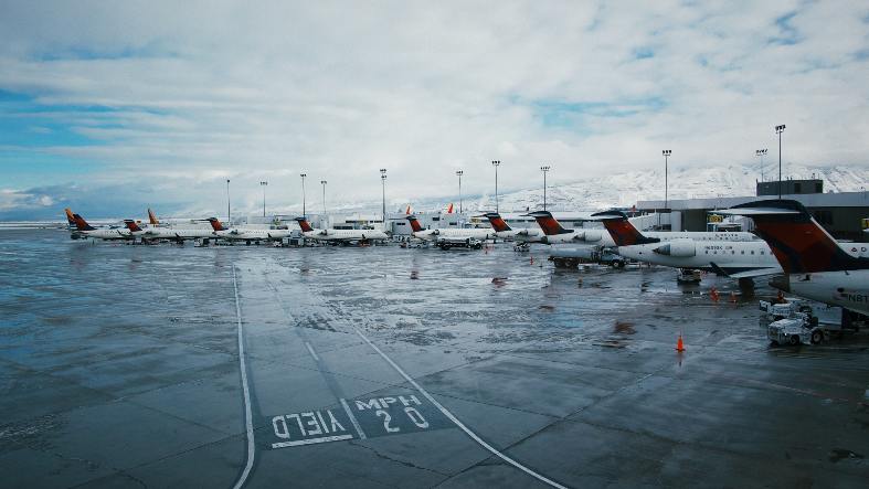 planes terminating at Salt Lake City Airport
