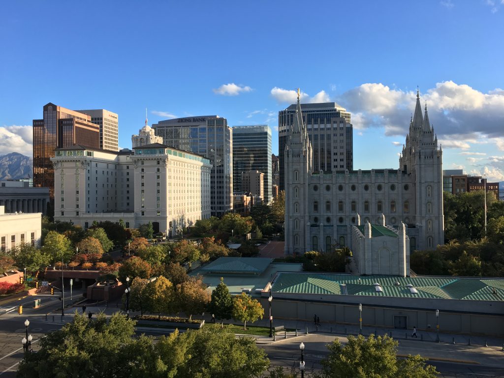 Temple Square in Salt Lake City in Utah is one of the perfect destination to visit with teenagers