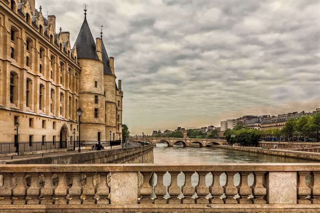 Conciergerie on the seine in Paris