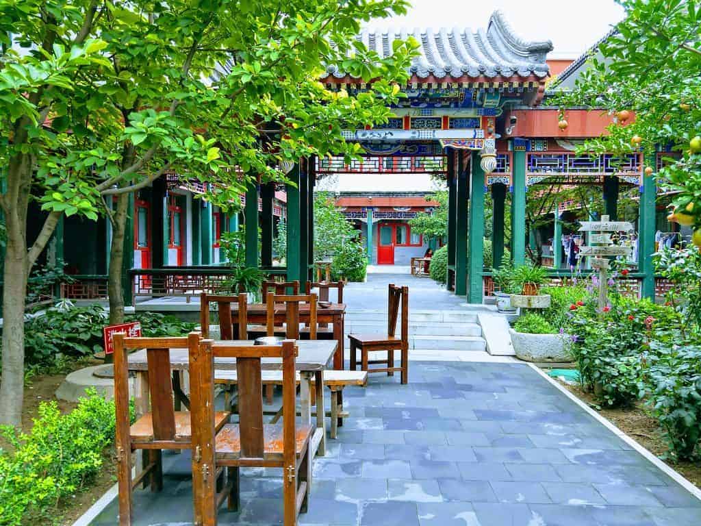 Oriental courtyard