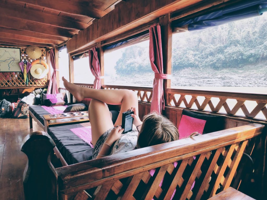 Relaxing on the mekong