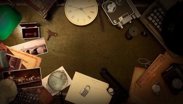 room filled with intriguing props, mysterious symbols, and various objects