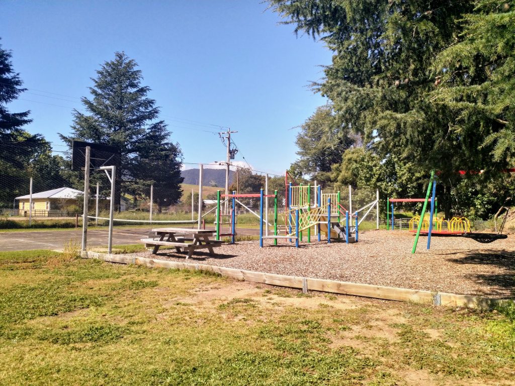 play ground and bbq are at dargo in Gippsland