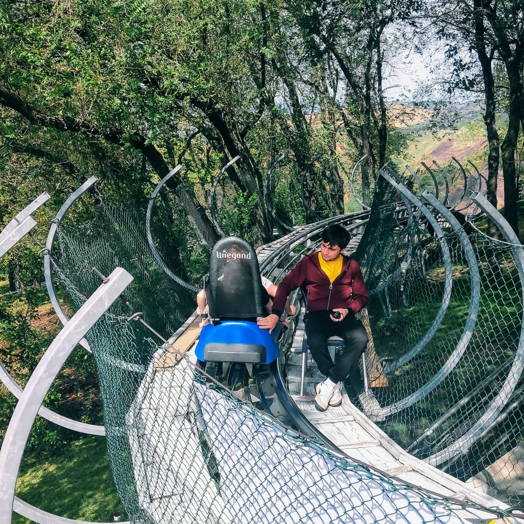 thrill ride for teenagers at Kok Tobe in Almaty