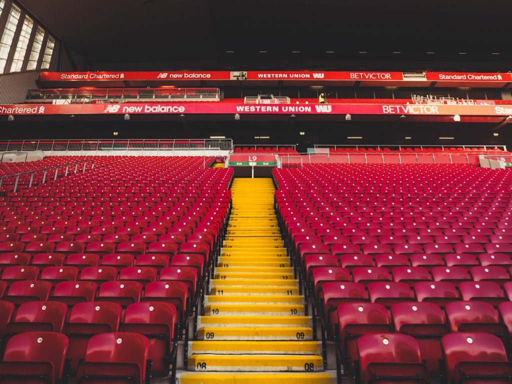 Taking in a soccer game is one of the best things to do in Liverpool with teenagers if you have a soccer fan!
