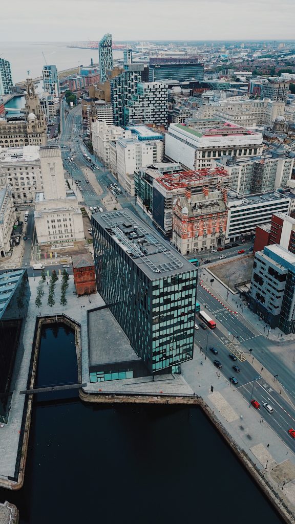captivating view of Liverpool in England