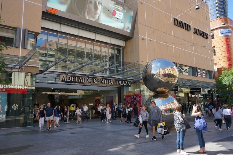 shopping centre popular with teenagers in Adelaide