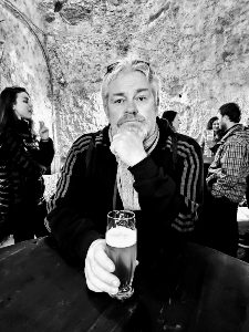 Having a beer in Pilsen Czech