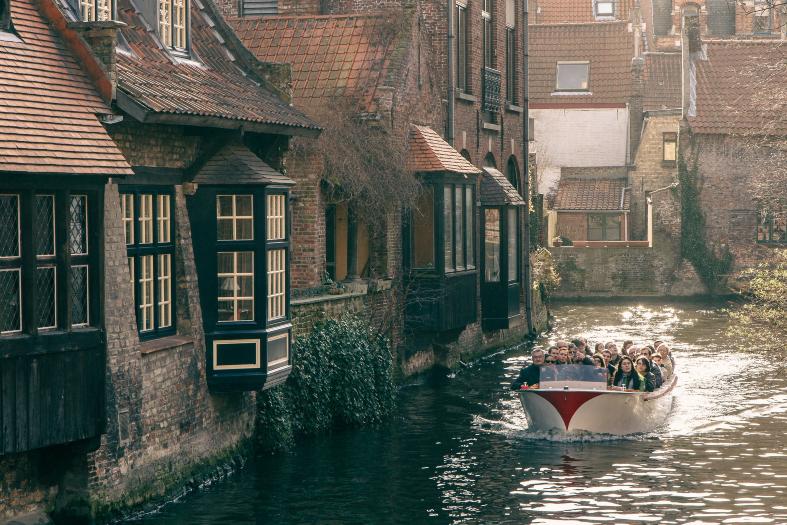 picturesque waterways at Bruges Canal Cruise