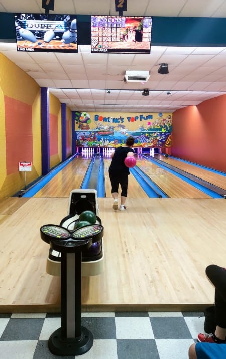 10 pin bowling at top fun Merimbula