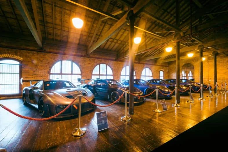 classic cars in a museum in Melbourne