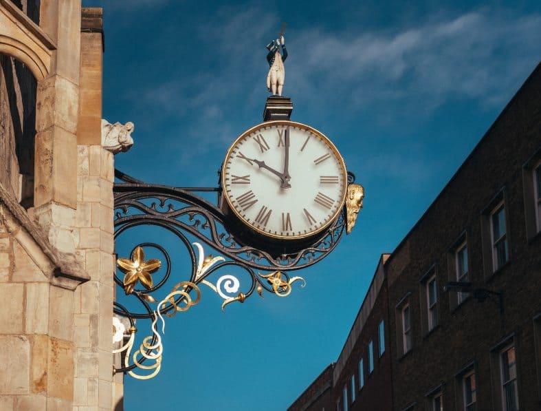 A clock in york