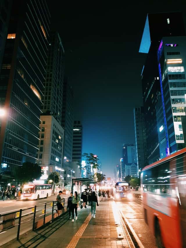 Seoul at night