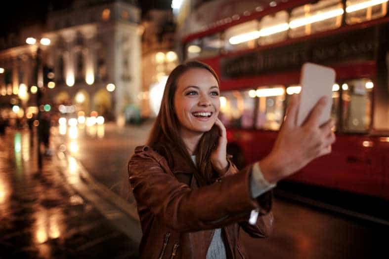 a young adult enjoying the nightlife in London