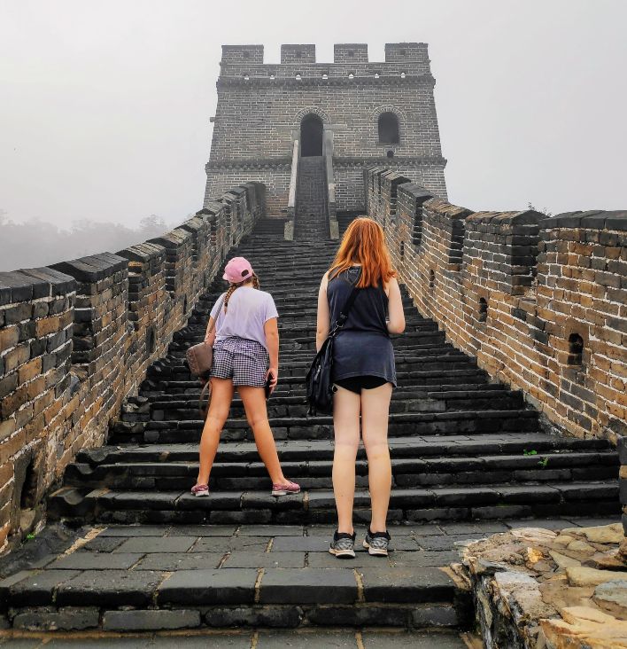 a glimpse into extraordinary family adventures on the Great Wall of Beijing with teenagers