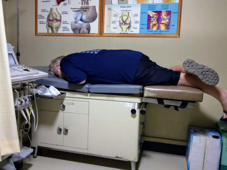 Lying on a hospital bed in Battambang Cambodia i was glad we had gap year travel insurance