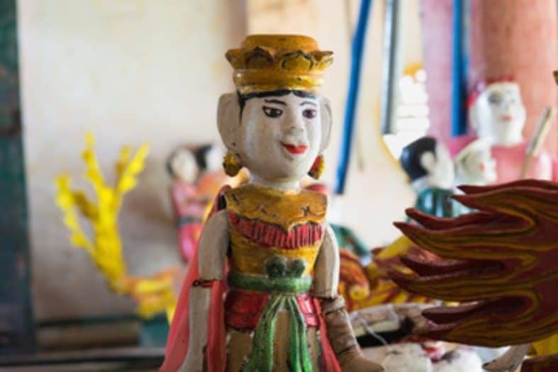 a puppet show in Hanoi