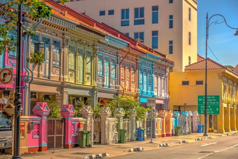 colourful house in Singapore