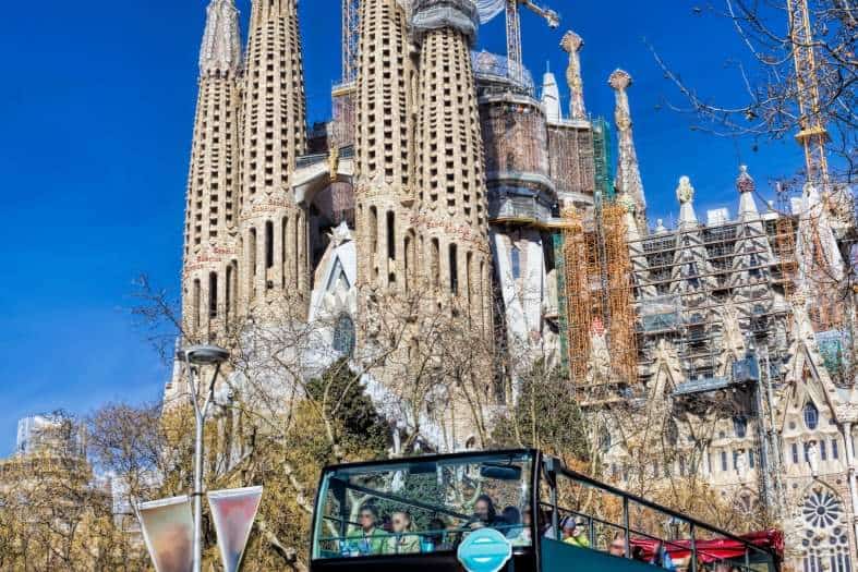 a tourist bus in barcelona