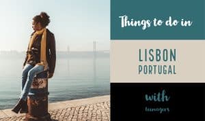 sitting at the riverside in Lisbon